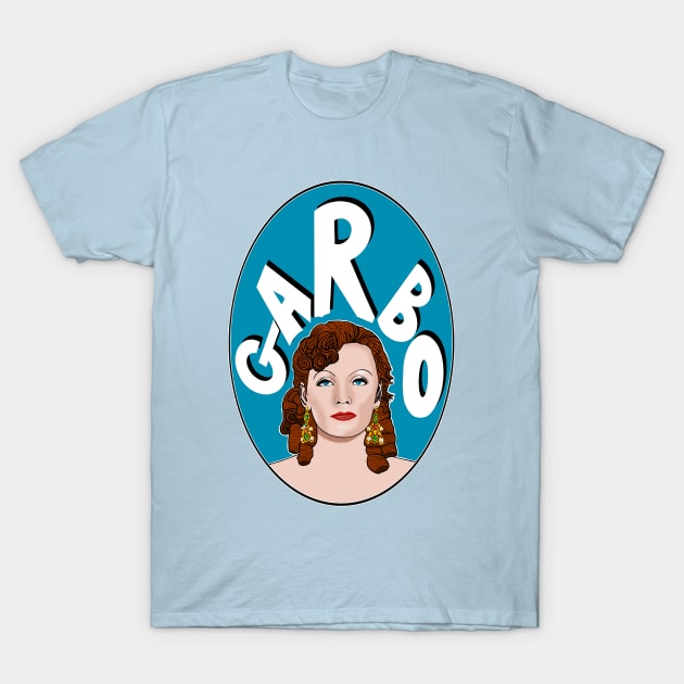 Greta Garbo Old Hollywood Icon T-Shirt by EmmaFifield